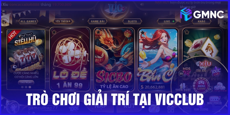 Các trò chơi hấp dẫn khác tại cổng game Vic Club